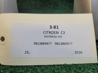 bontott CITROËN C3 III Dísztárcsa (1 db)