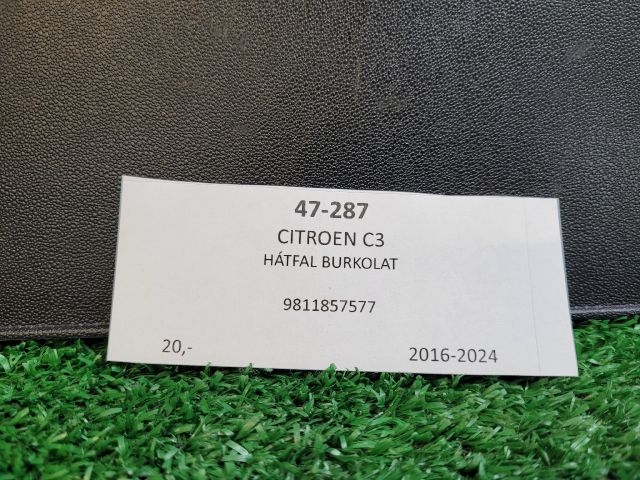 bontott CITROËN C3 III Hátfal Burkolat