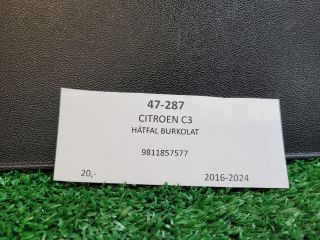 bontott CITROËN C3 III Hátfal Burkolat