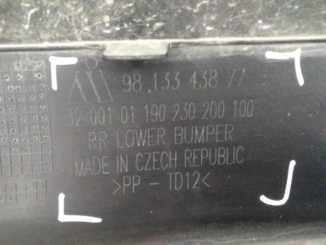 bontott CITROËN C3 III Hátsó Lökhárító (Üresen)