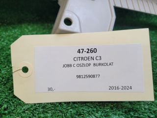 bontott CITROËN C3 III Jobb C Oszlop Burkolat