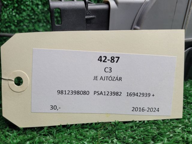 bontott CITROËN C3 III Jobb első Ajtózár