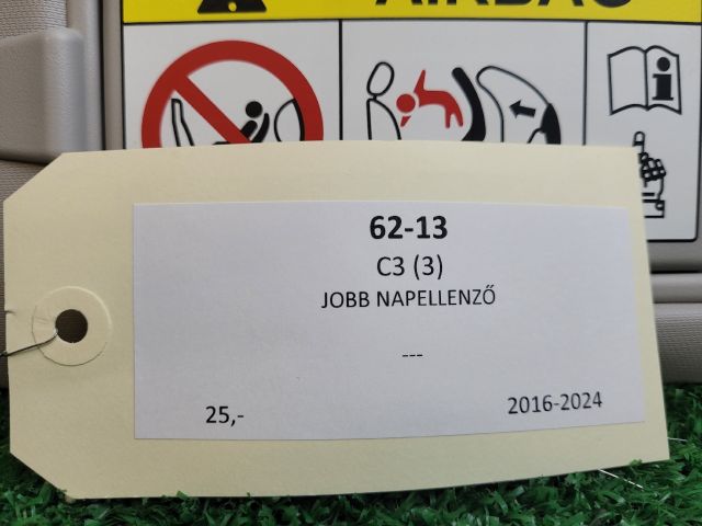 bontott CITROËN C3 III Jobb Napellenző