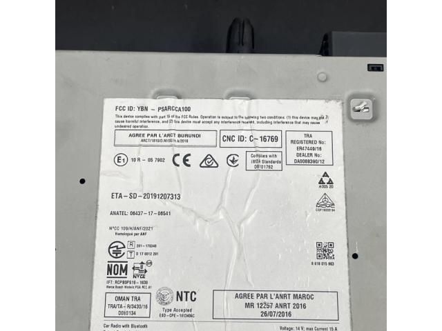 bontott CITROËN C3 III Rádió / CD