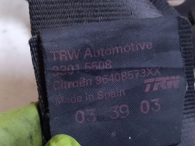 bontott CITROËN C3 Jobb hátsó Biztonsági Öv