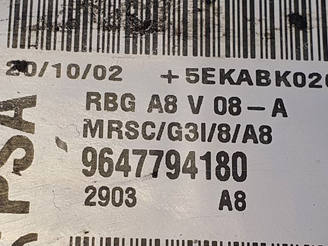 bontott CITROËN C3 Légzsák Elektronika