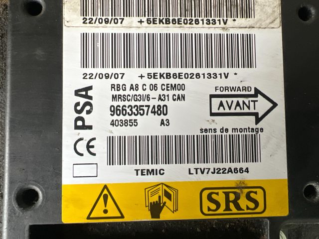 bontott CITROËN C3 Légzsák Elektronika