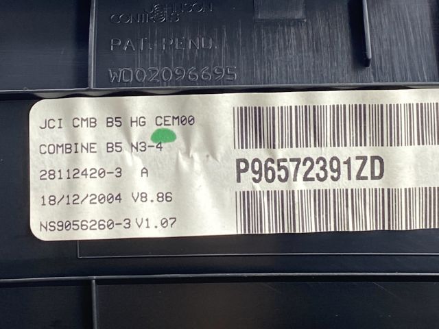 bontott CITROËN C4 Kilométeróra