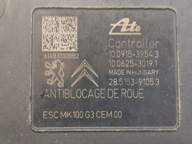 bontott CITROËN C4 CACTUS ABS Kocka