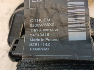 bontott CITROËN C4 CACTUS Jobb hátsó Biztonsági Öv
