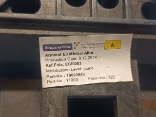 bontott CITROËN C4 CACTUS Könyöklő