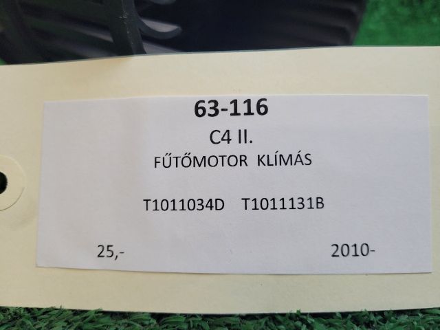 bontott CITROËN C4 Fűtőmotor (Klímás)