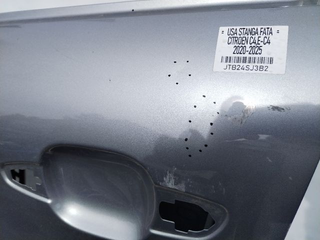 bontott CITROËN C4 III Bal első Ajtó (Üres lemez)