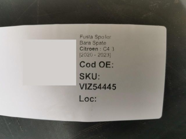 bontott CITROËN C4 III Hátsó Lökhárító Alsó (Műanyag)