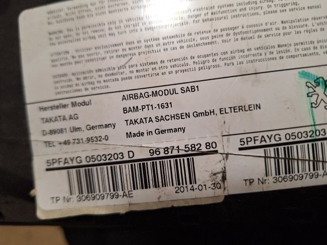 bontott CITROËN C4 Jobb Oldallégzsák