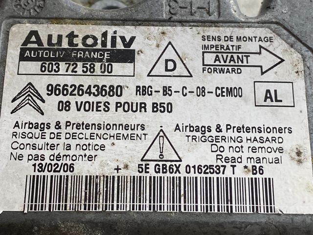 bontott CITROËN C4 Légzsák Elektronika