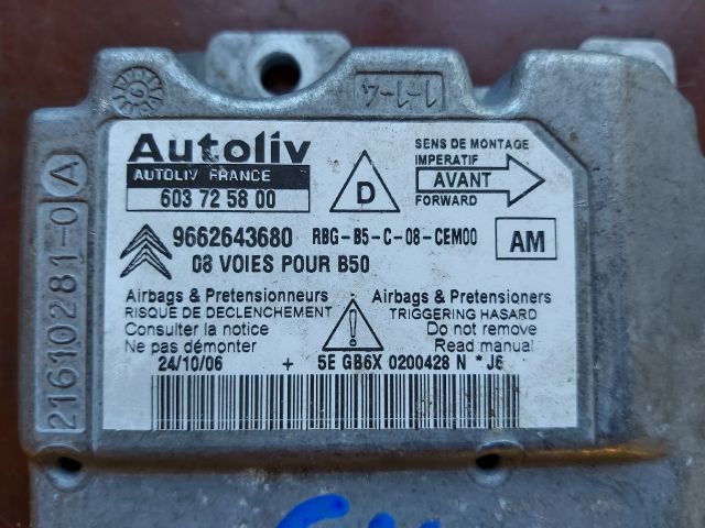 bontott CITROËN C4 Légzsák Elektronika