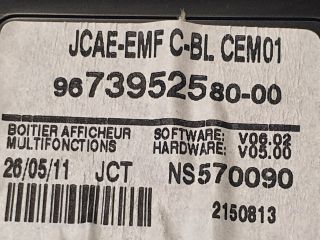 bontott CITROËN C4 Multifunkciós Kijelző