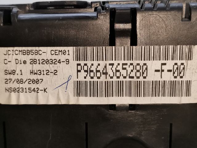 bontott CITROËN C4 PICASSO Kilométeróra