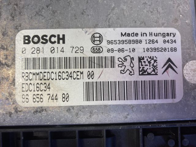 bontott CITROËN C4 PICASSO Motorvezérlő