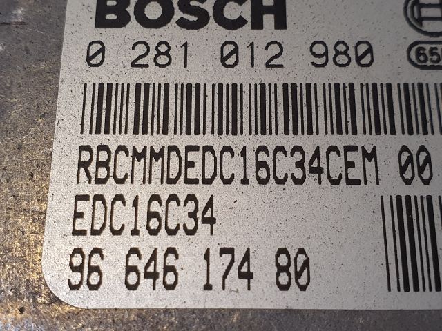 bontott CITROËN C4 PICASSO Motorvezérlő