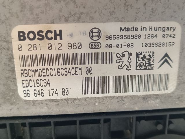 bontott CITROËN C4 PICASSO Motorvezérlő