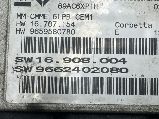 bontott CITROËN C4 PICASSO Motorvezérlő