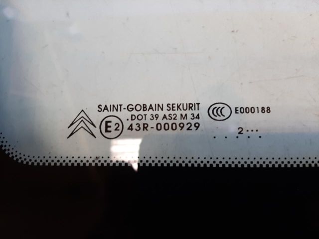 bontott CITROËN C4 PICASSO Bal C Oszlop Oldalablak Üveg