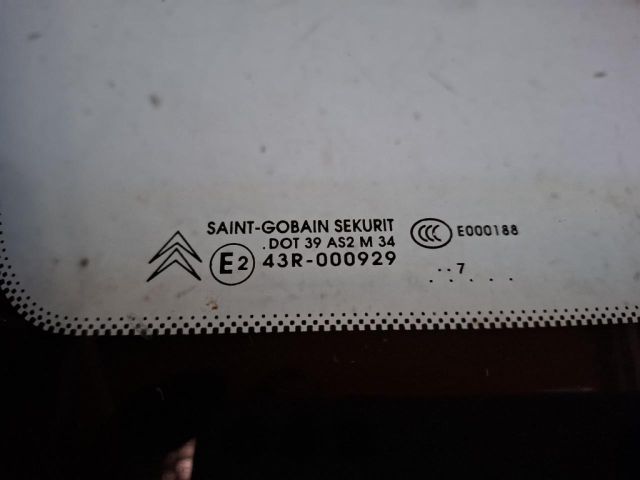 bontott CITROËN C4 PICASSO Bal C Oszlop Oldalablak Üveg