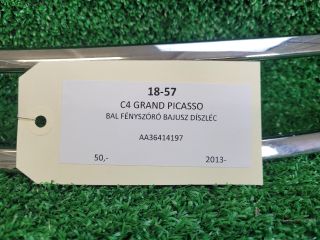 bontott CITROËN C4 PICASSO Bal Fényszóró Bajusz Díszléc