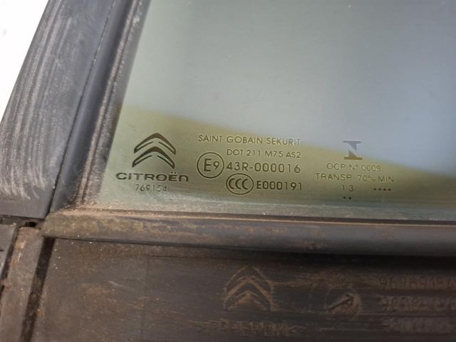 bontott CITROËN C4 PICASSO Bal hátsó Fixüveg (Ajtóban)