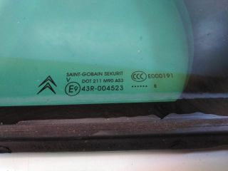 bontott CITROËN C4 PICASSO Bal hátsó Fixüveg (Ajtóban)