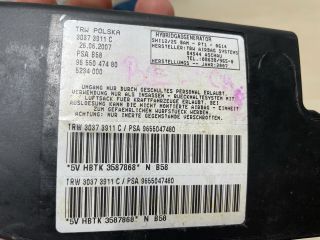 bontott CITROËN C4 PICASSO Bal Oldallégzsák