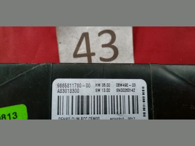 bontott CITROËN C4 PICASSO Fűtés Vezérlő Modul