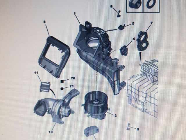 bontott CITROËN C4 PICASSO Fűtésbox Állító Kar