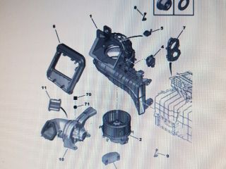 bontott CITROËN C4 PICASSO Fűtésbox Állító Kar