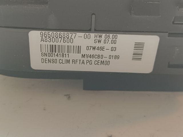 bontott CITROËN C4 PICASSO Fűtéskapcsoló (digit klímás)