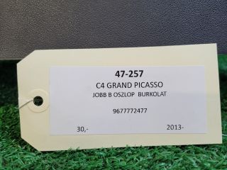bontott CITROËN C4 PICASSO Jobb B Oszlop Burkolat