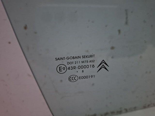 bontott CITROËN C4 PICASSO Jobb első Ablak