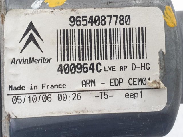 bontott CITROËN C4 PICASSO Jobb első Ablakemelő Szerkezet (Elektromos)