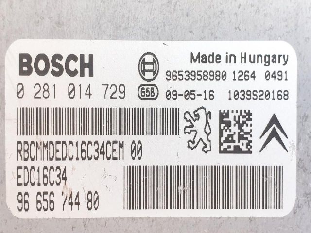 bontott CITROËN C4 PICASSO Motorvezérlő