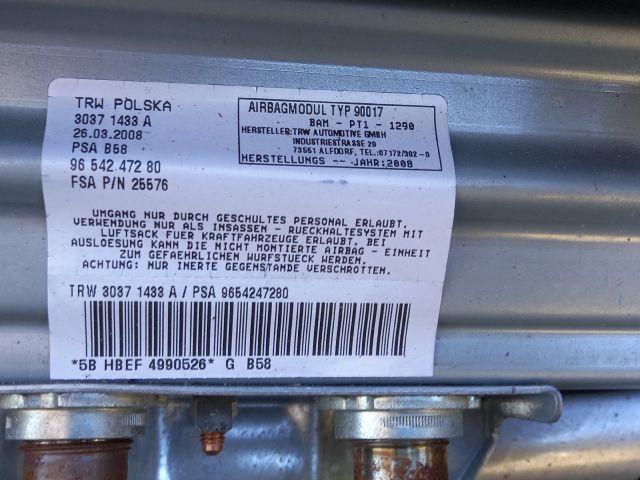 bontott CITROËN C4 PICASSO Műszerfal Héj