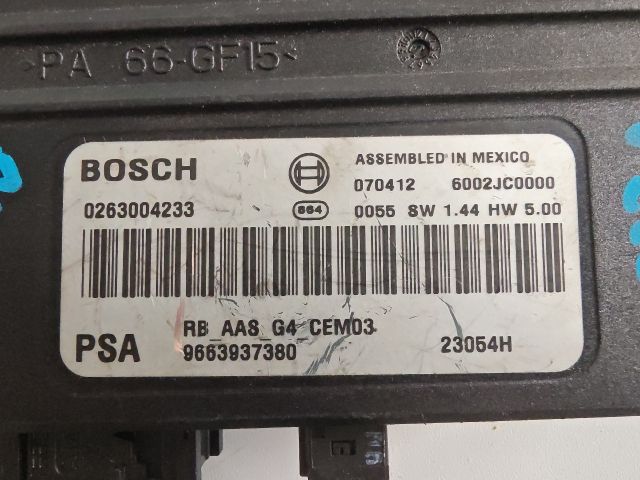 bontott CITROËN C4 PICASSO Tolatóradar Elektronika