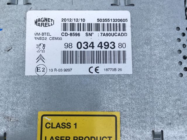 bontott CITROËN C4 Rádió / CD