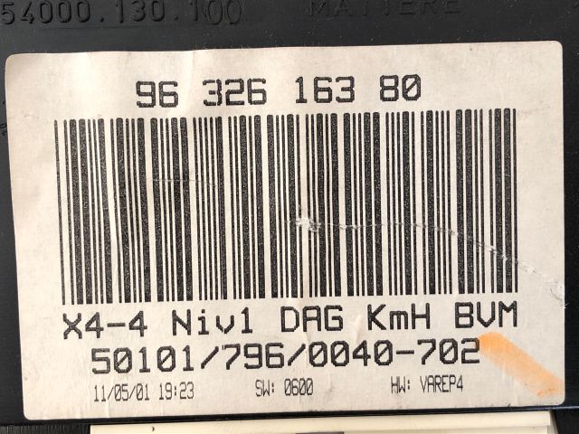 bontott CITROËN C5 Kilométeróra