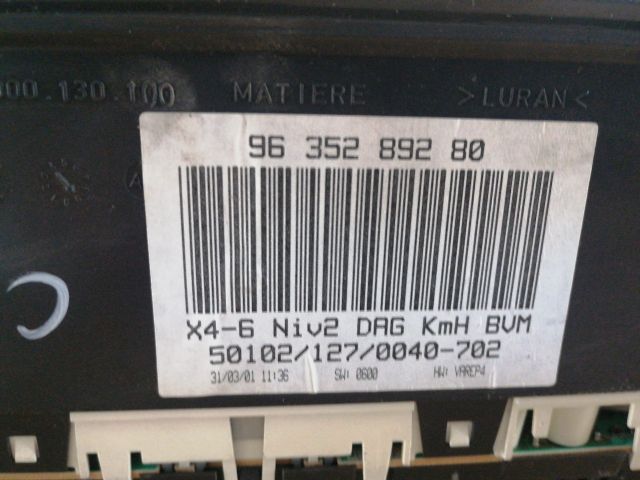 bontott CITROËN C5 Kilométeróra