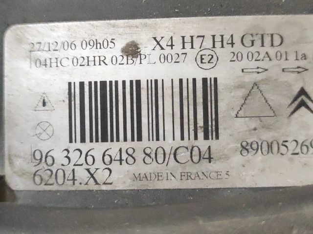 bontott CITROËN C5 Bal Fényszóró