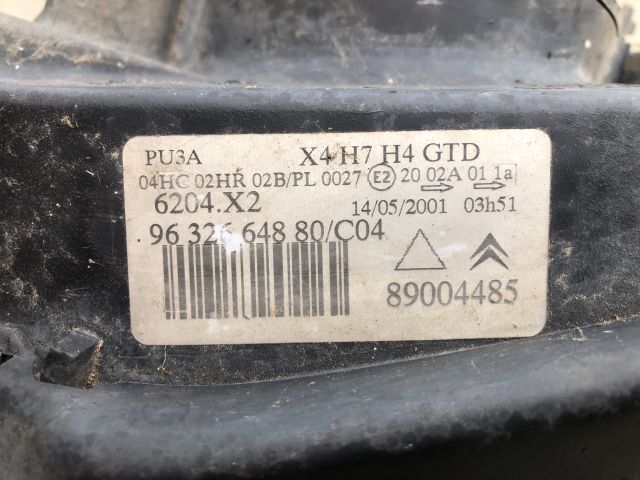 bontott CITROËN C5 Bal Fényszóró