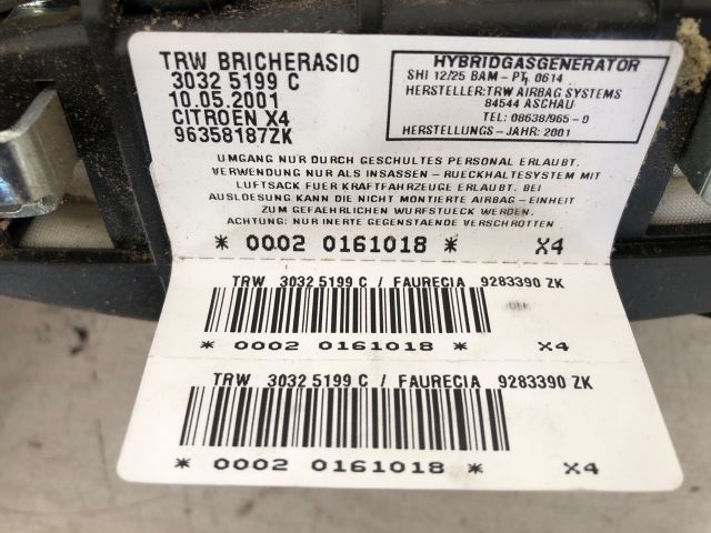 bontott CITROËN C5 Bal Oldallégzsák