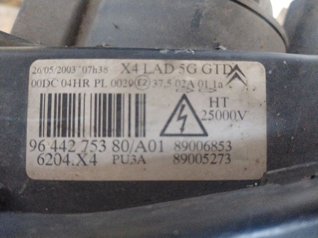 bontott CITROËN C5 Bal Xenon Fényszóró